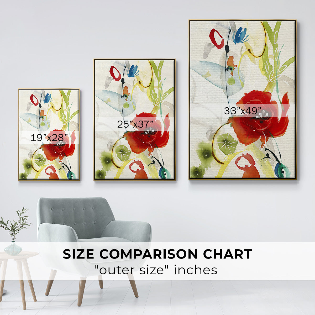 Local Color II - Floater Framed Canvas Print