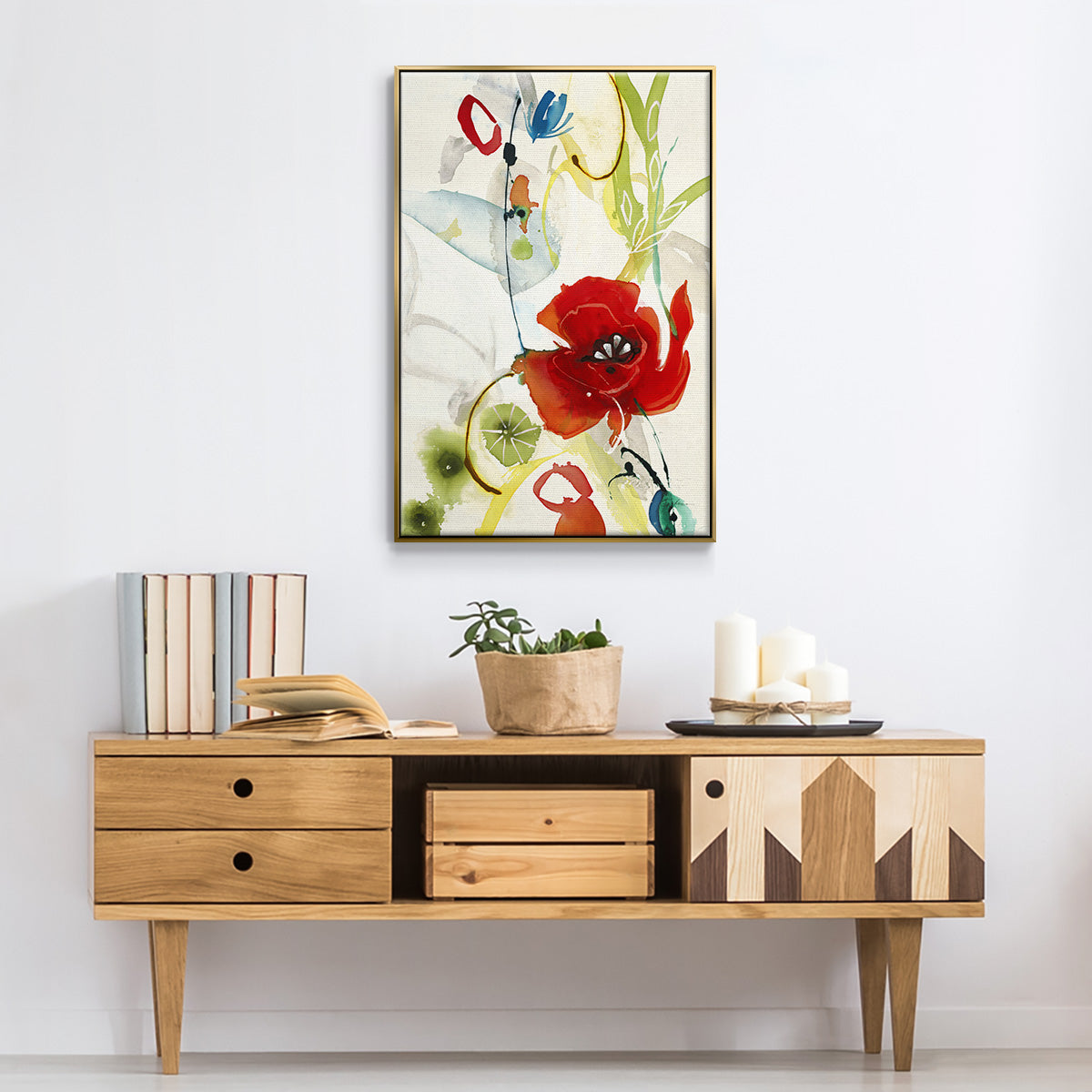 Local Color II - Floater Framed Canvas Print