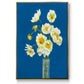 Ice Poppies - Floater Framed Canvas Print