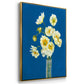 Ice Poppies - Floater Framed Canvas Print