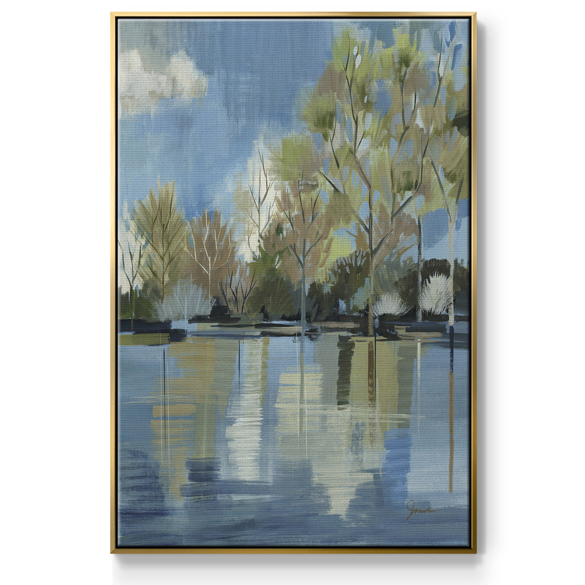 Enchanted Forest I - Floater Framed Canvas Print
