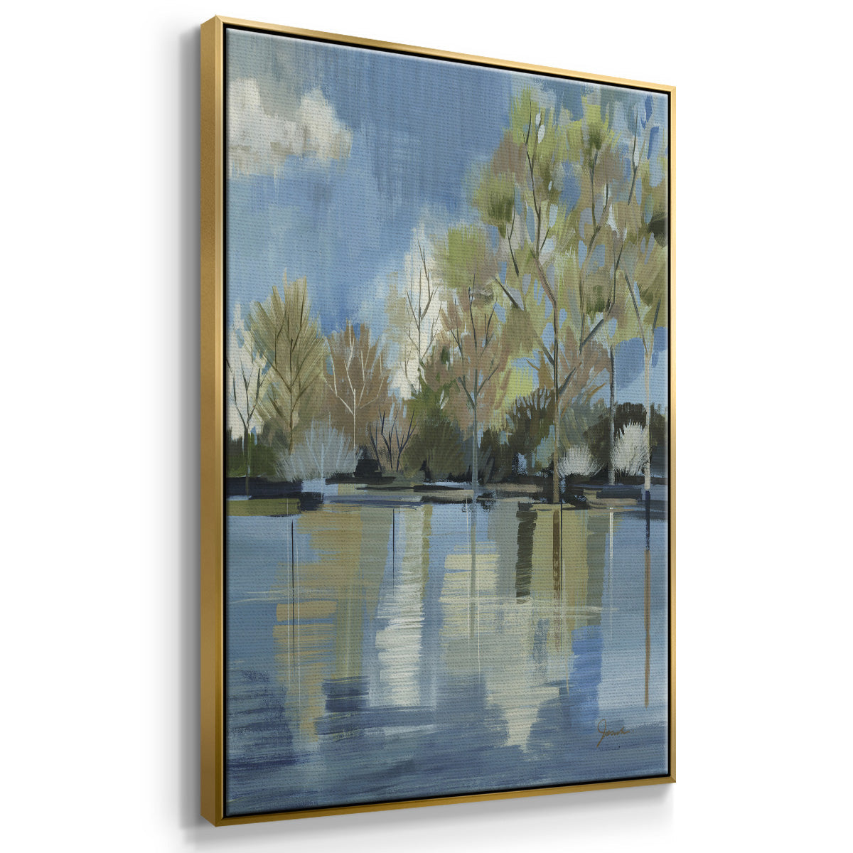 Enchanted Forest I - Floater Framed Canvas Print