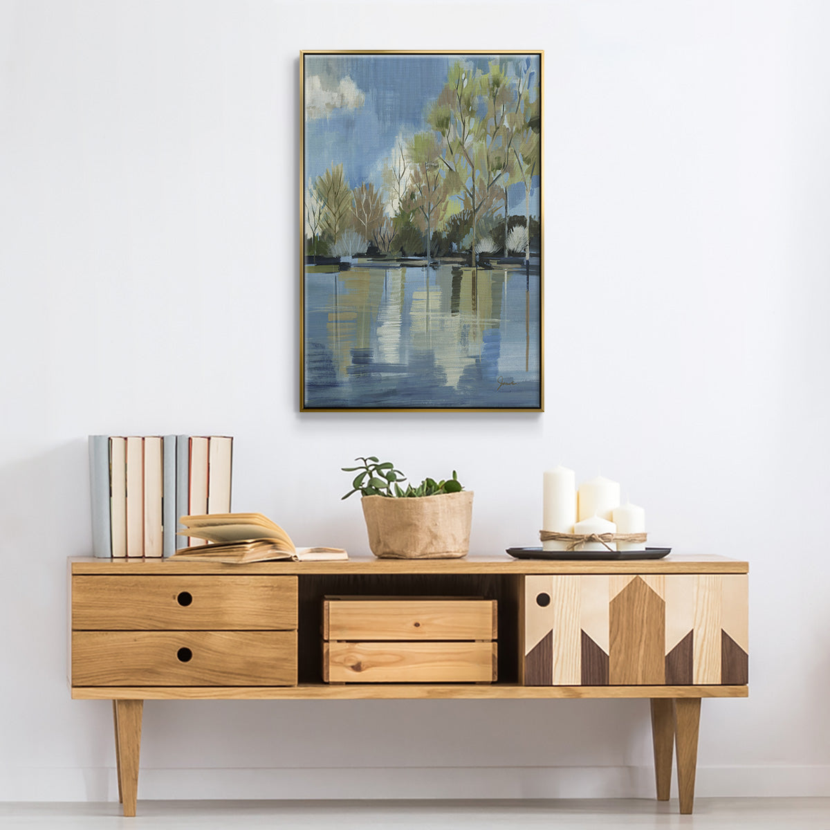 Enchanted Forest I - Floater Framed Canvas Print