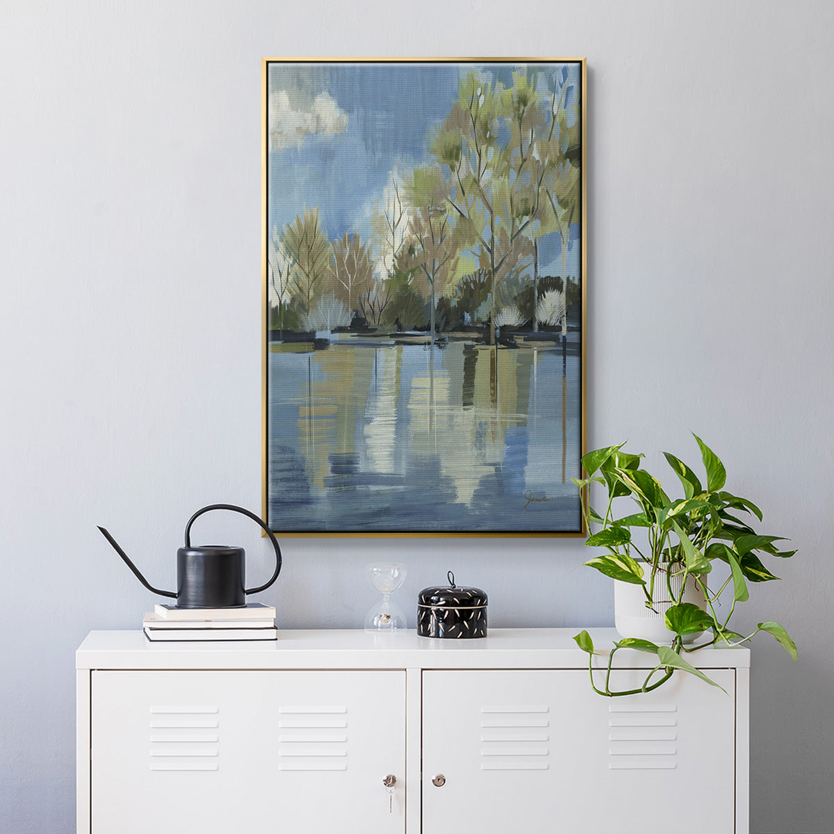 Enchanted Forest I - Floater Framed Canvas Print