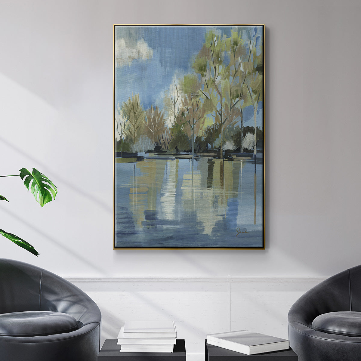 Enchanted Forest I - Floater Framed Canvas Print
