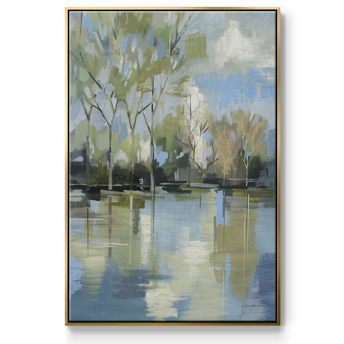 Enchanted Forest II - Floater Framed Canvas Print