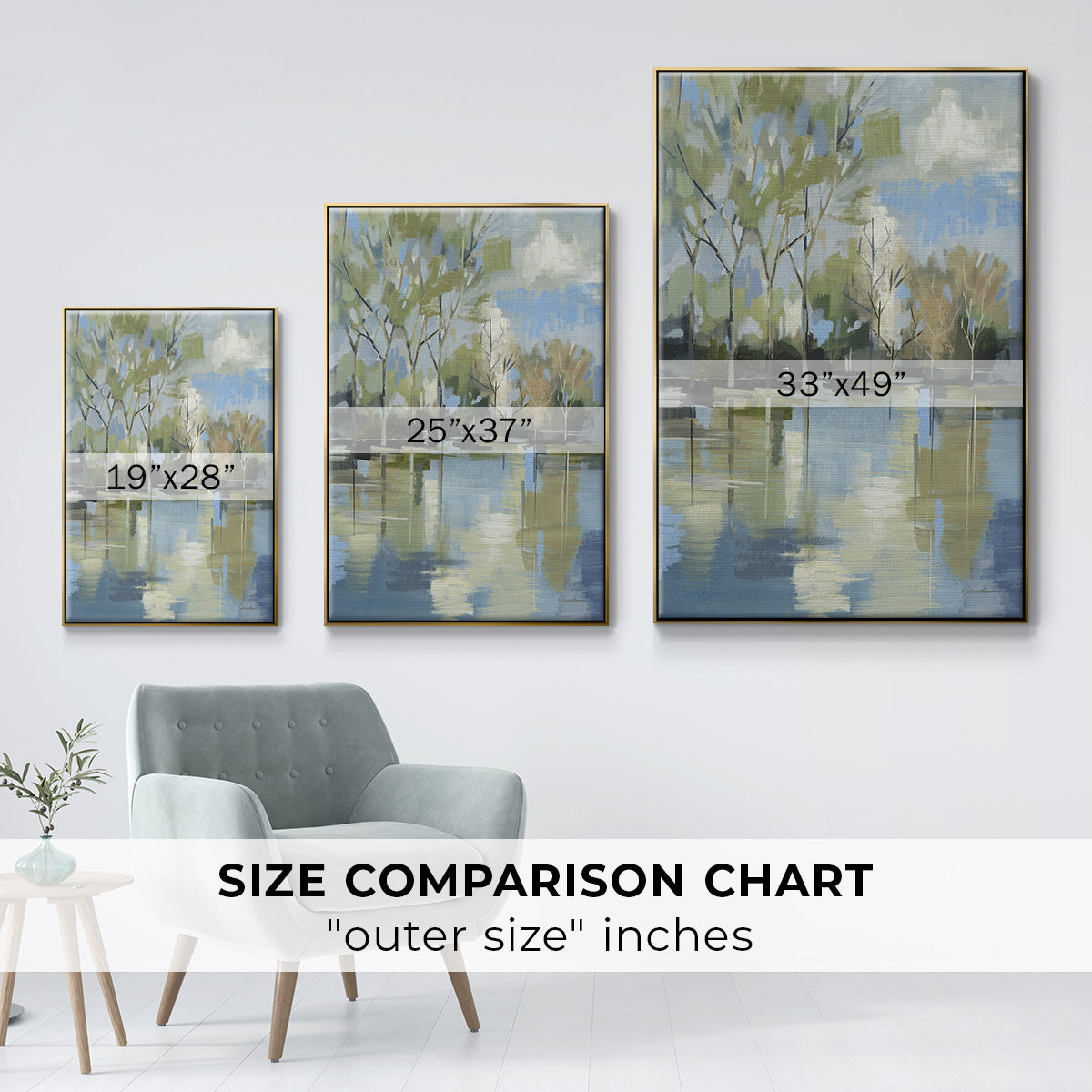 Enchanted Forest II - Floater Framed Canvas Print