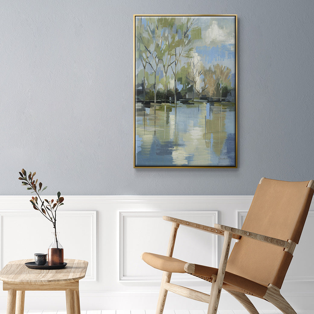 Enchanted Forest II - Floater Framed Canvas Print