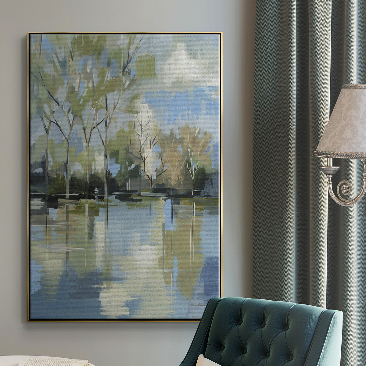 Enchanted Forest II - Floater Framed Canvas Print