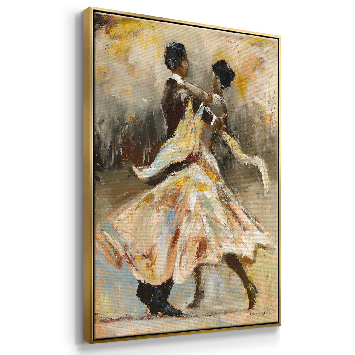 Night Out - Floater Framed Canvas Print