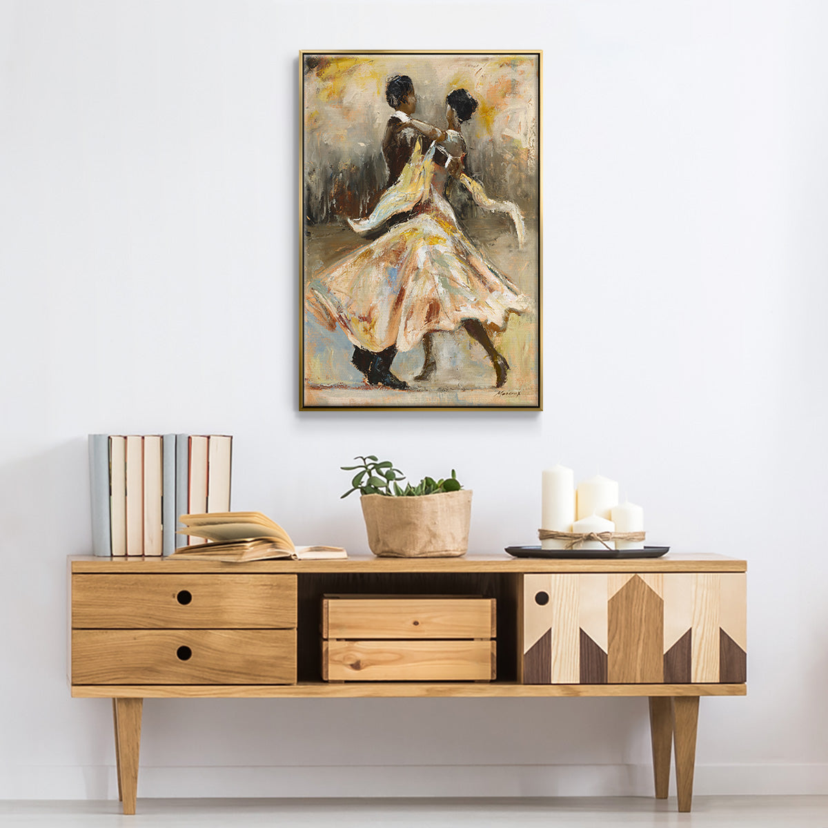Night Out - Floater Framed Canvas Print