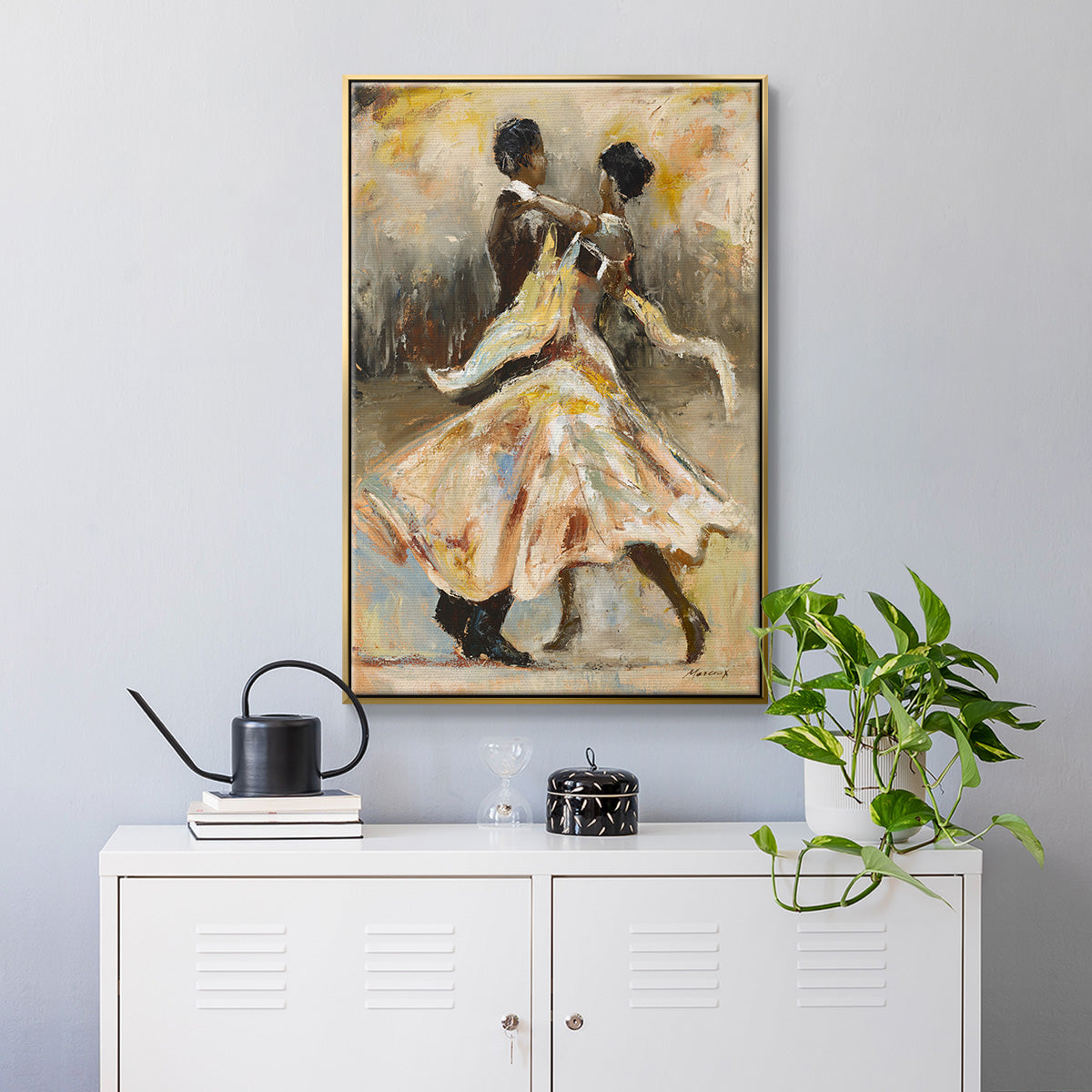 Night Out - Floater Framed Canvas Print