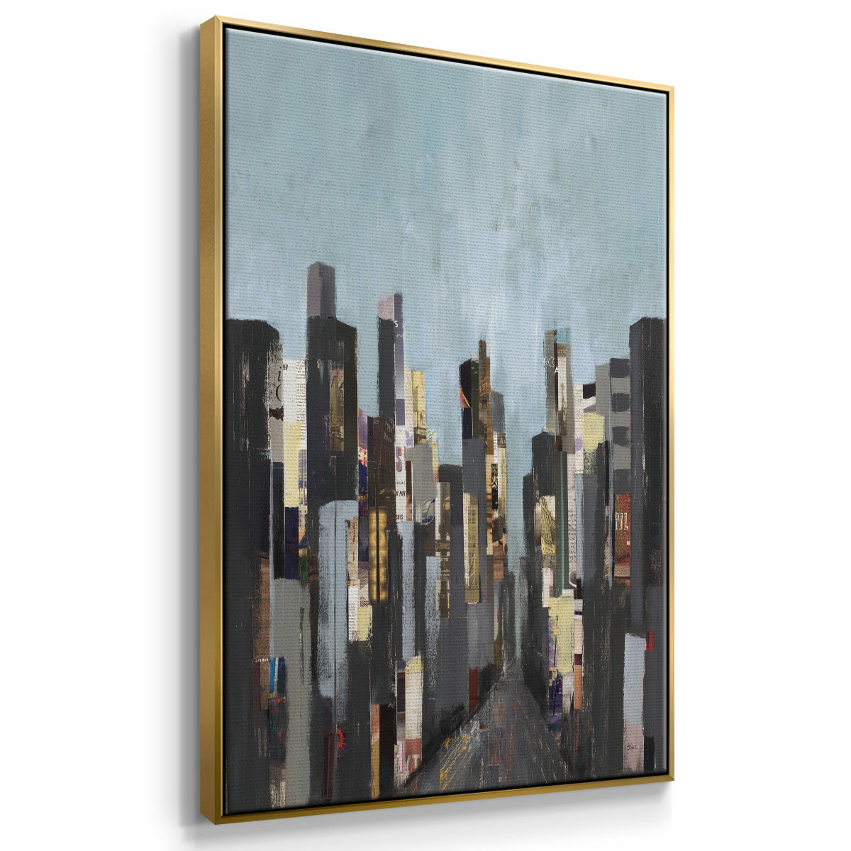 City Beat - Floater Framed Canvas Print