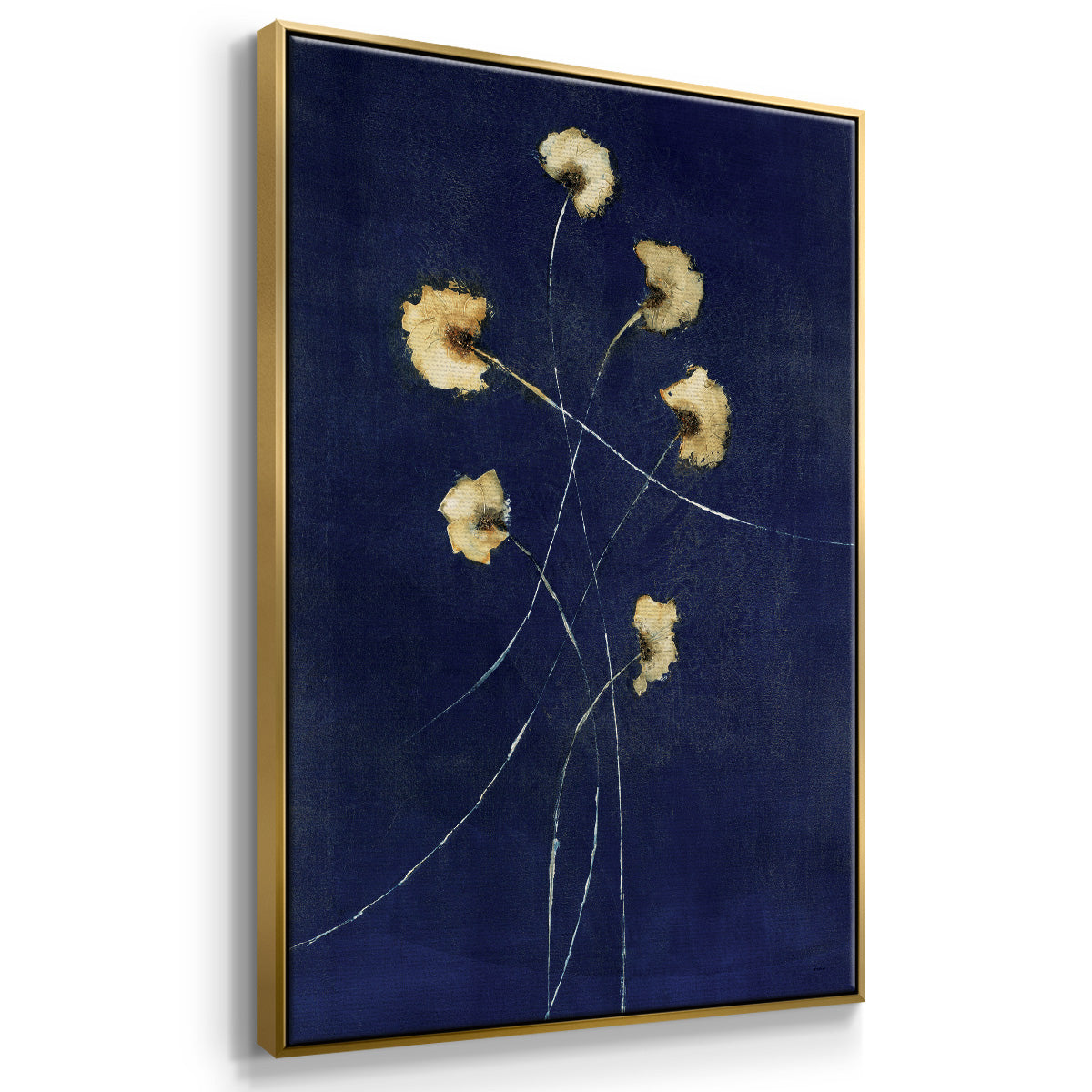 Indigo 1 - Floater Framed Canvas Print