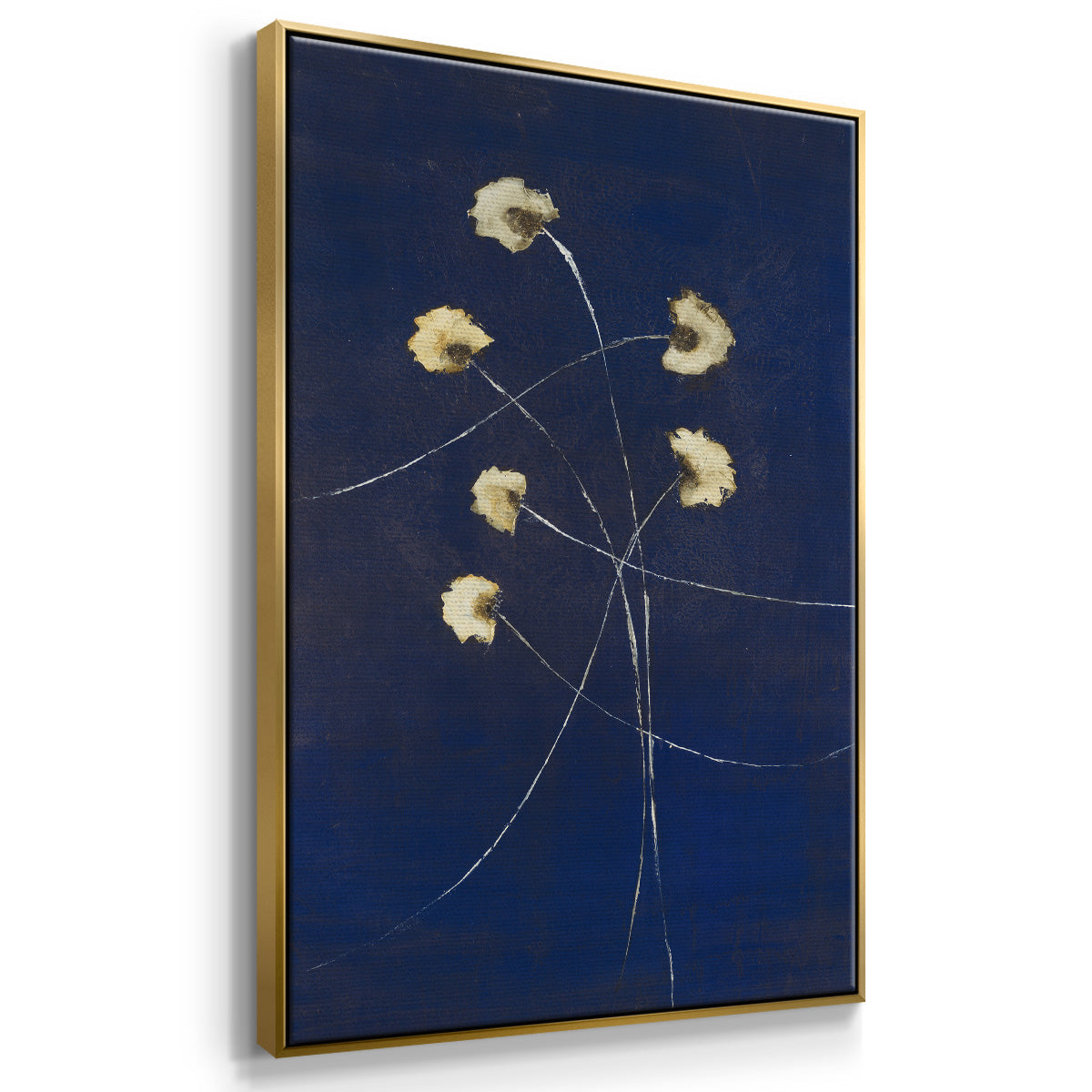 Indigo 2 - Floater Framed Canvas Print