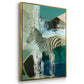 Crossing the Lines - Floater Framed Canvas Print