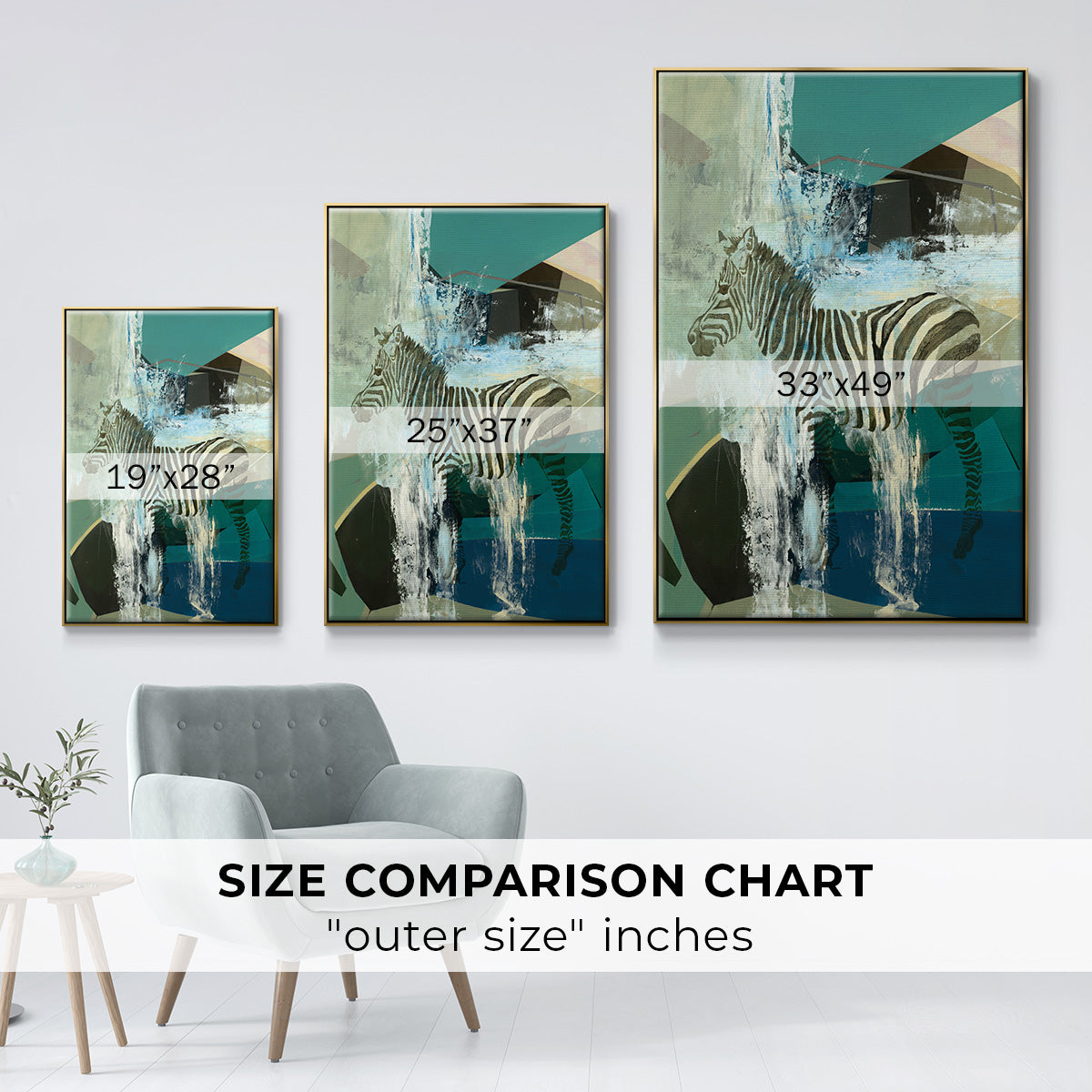 Crossing the Lines - Floater Framed Canvas Print