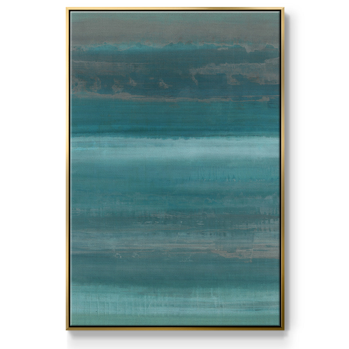 Stars & Shores I - Floater Framed Canvas Print