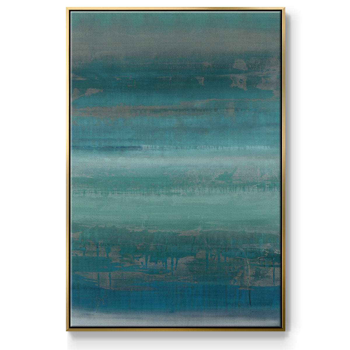 Stars & Shores II - Floater Framed Canvas Print