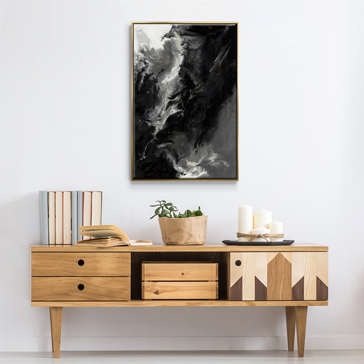 Changes - Floater Framed Canvas Print