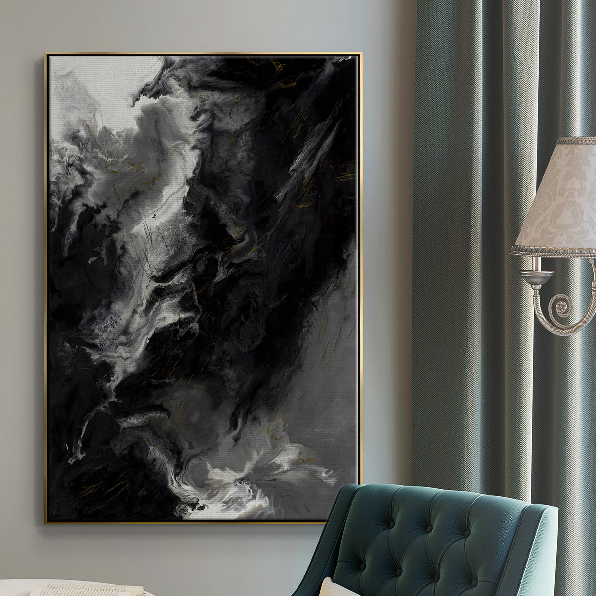 Changes - Floater Framed Canvas Print