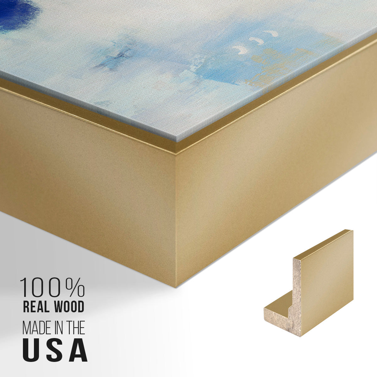 Celeste Motion II - Floater Framed Canvas Print