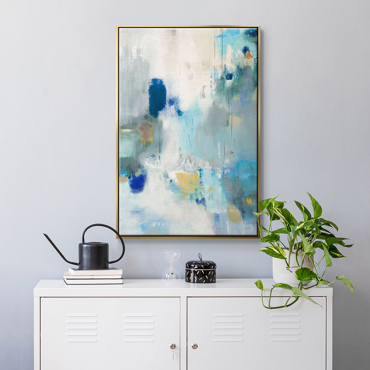 Celeste Motion II - Floater Framed Canvas Print