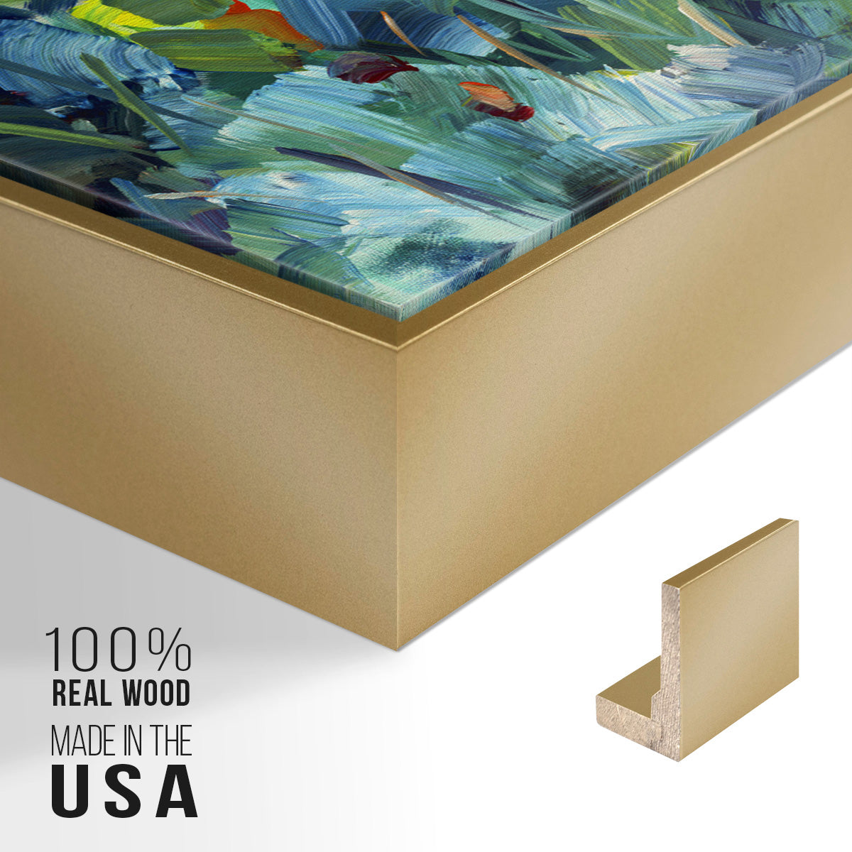 Lots of Love in the Garden - Floater Framed Canvas Print
