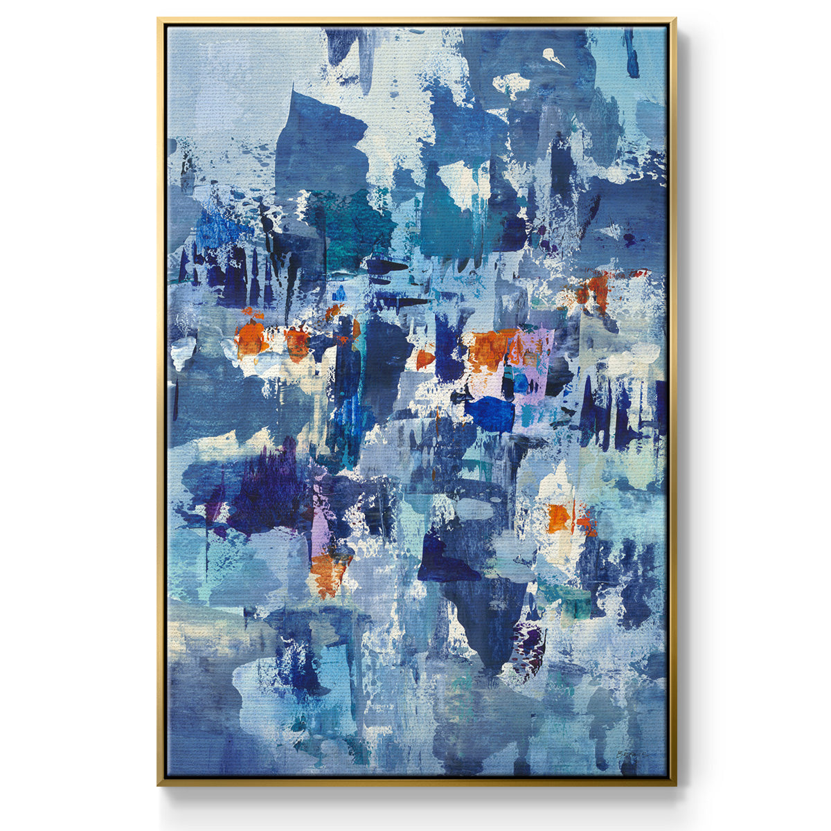 Reticent III - Floater Framed Canvas Print