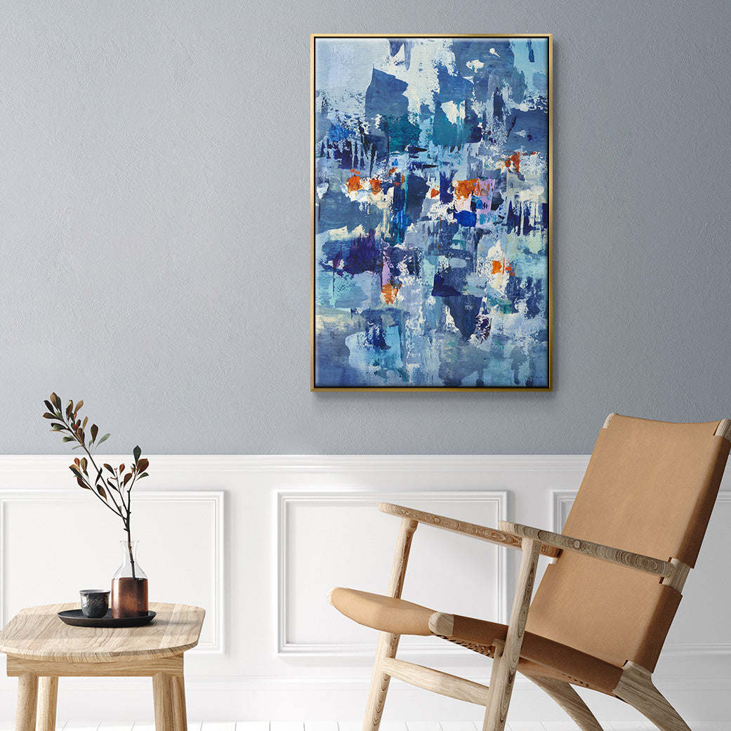 Reticent III - Floater Framed Canvas Print
