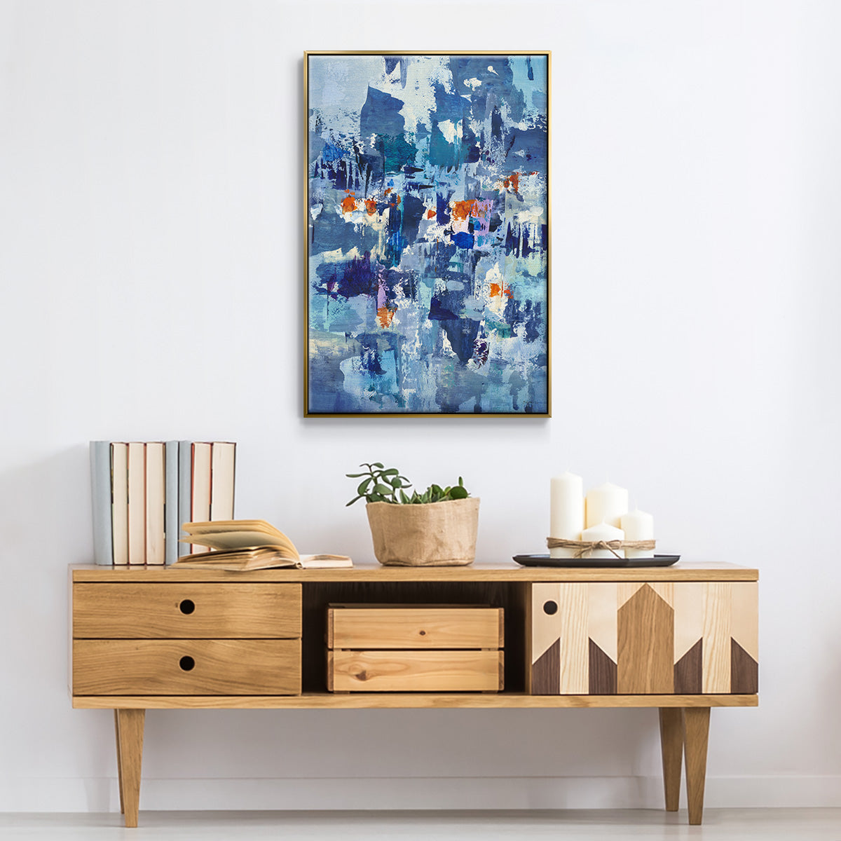 Reticent III - Floater Framed Canvas Print