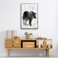 Bear Totem - Floater Framed Canvas Print