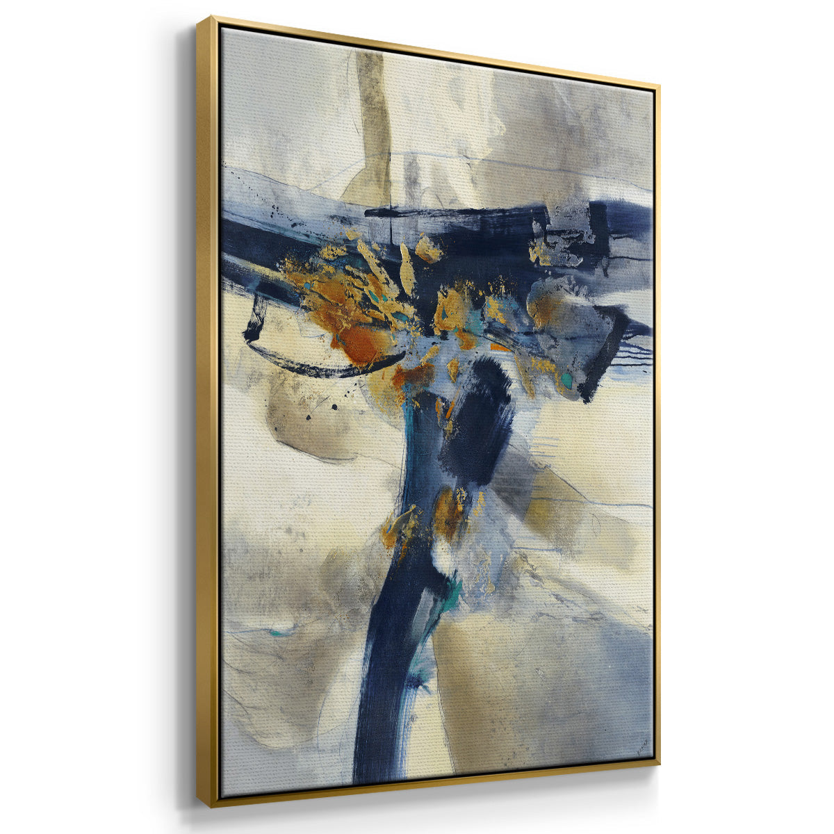 Blast - Floater Framed Canvas Print
