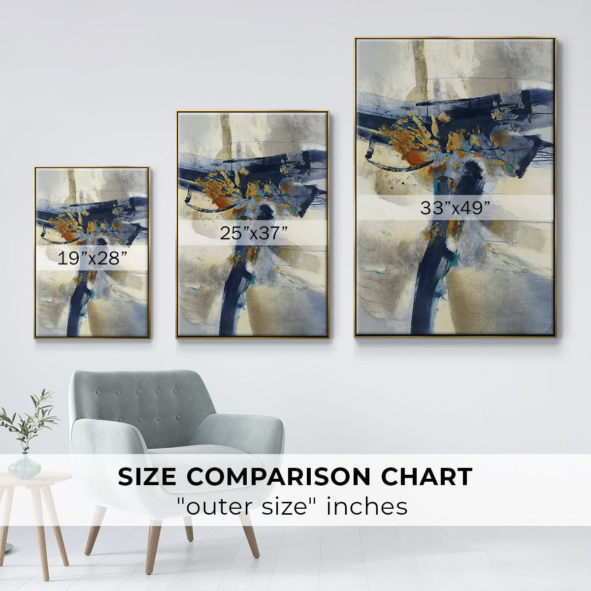 Blast - Floater Framed Canvas Print
