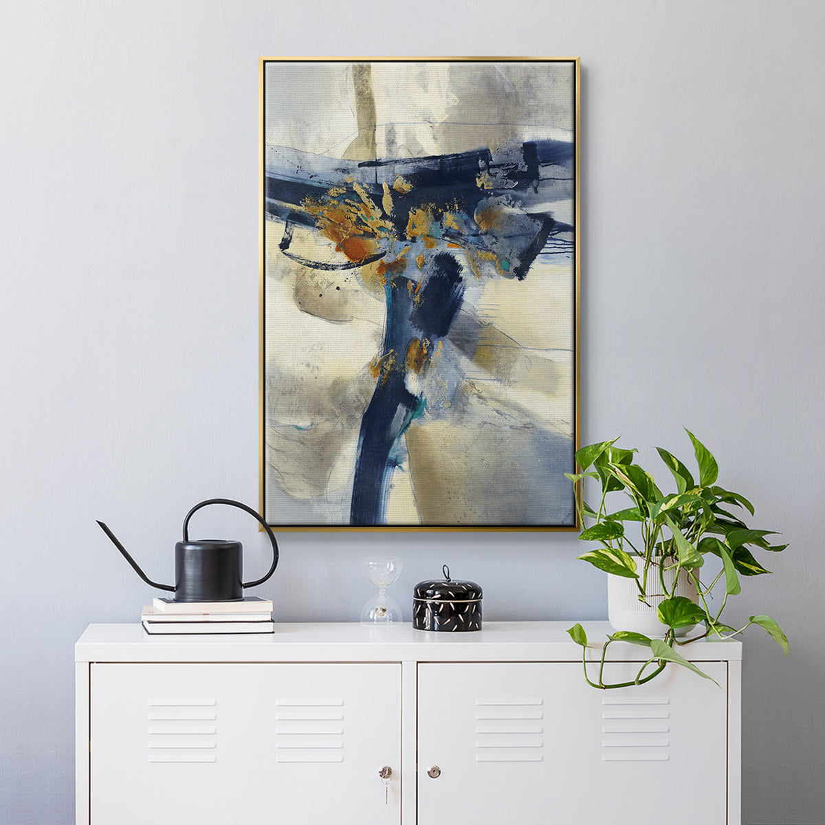 Blast - Floater Framed Canvas Print