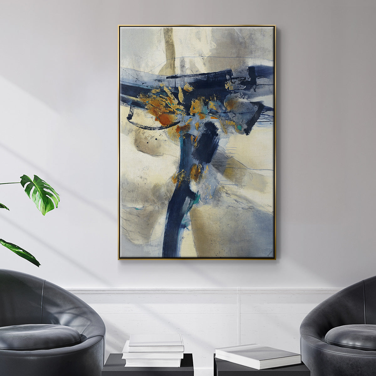 Blast - Floater Framed Canvas Print