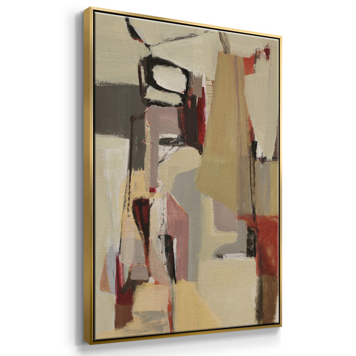 Peaches - Floater Framed Canvas Print
