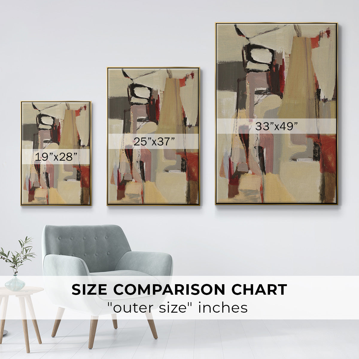 Peaches - Floater Framed Canvas Print