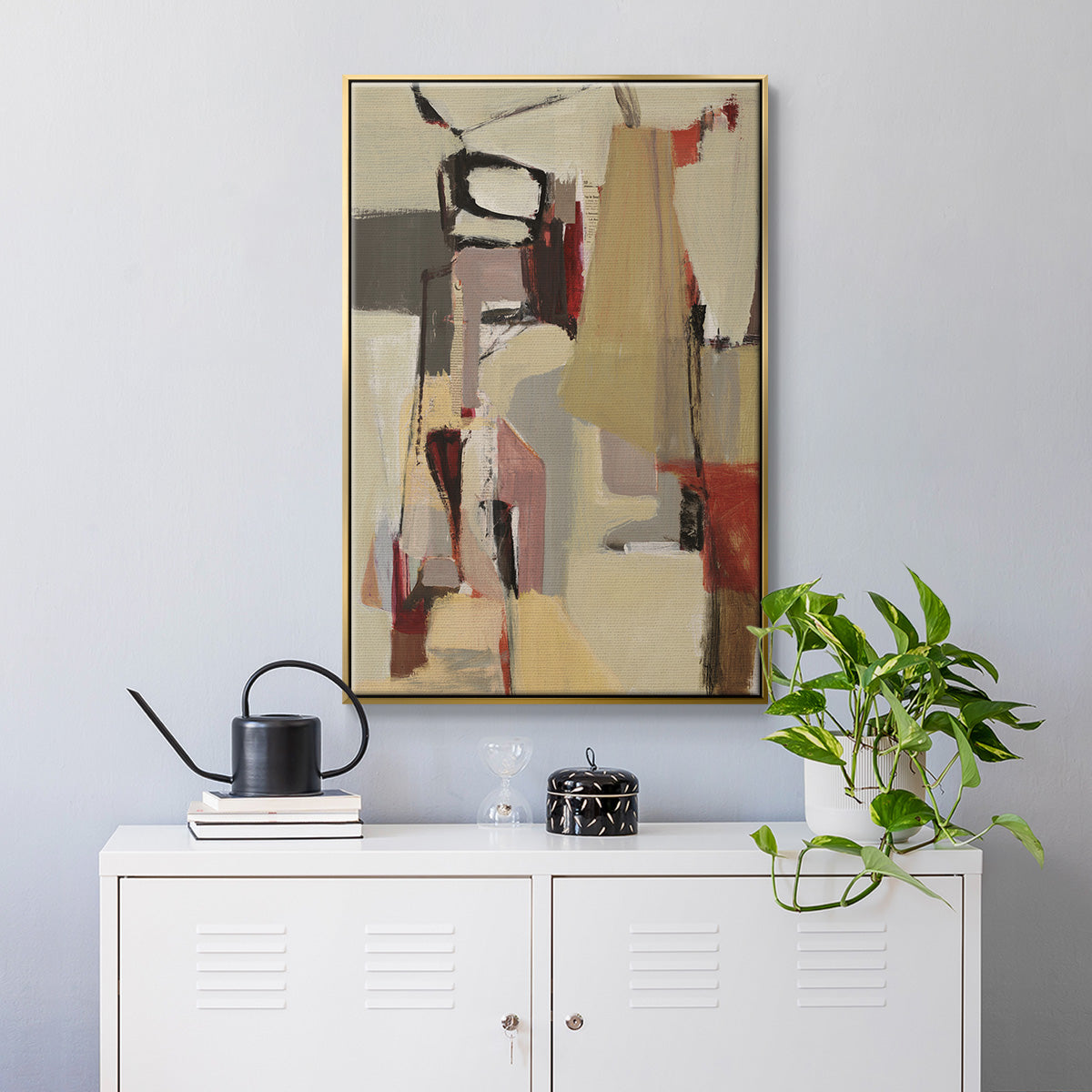 Peaches - Floater Framed Canvas Print