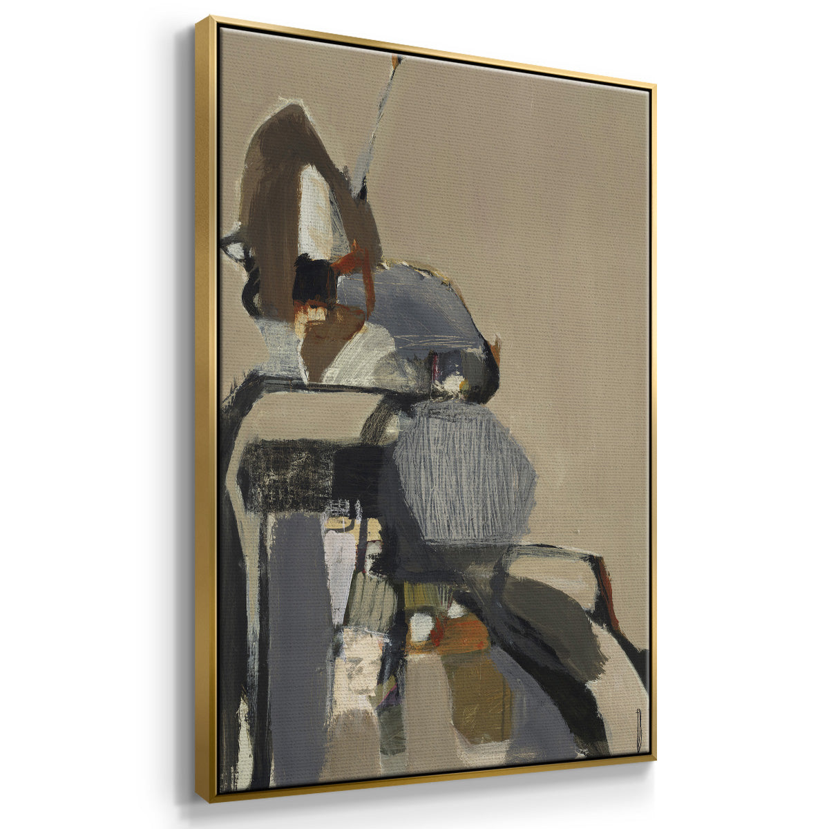 Landslide - Floater Framed Canvas Print