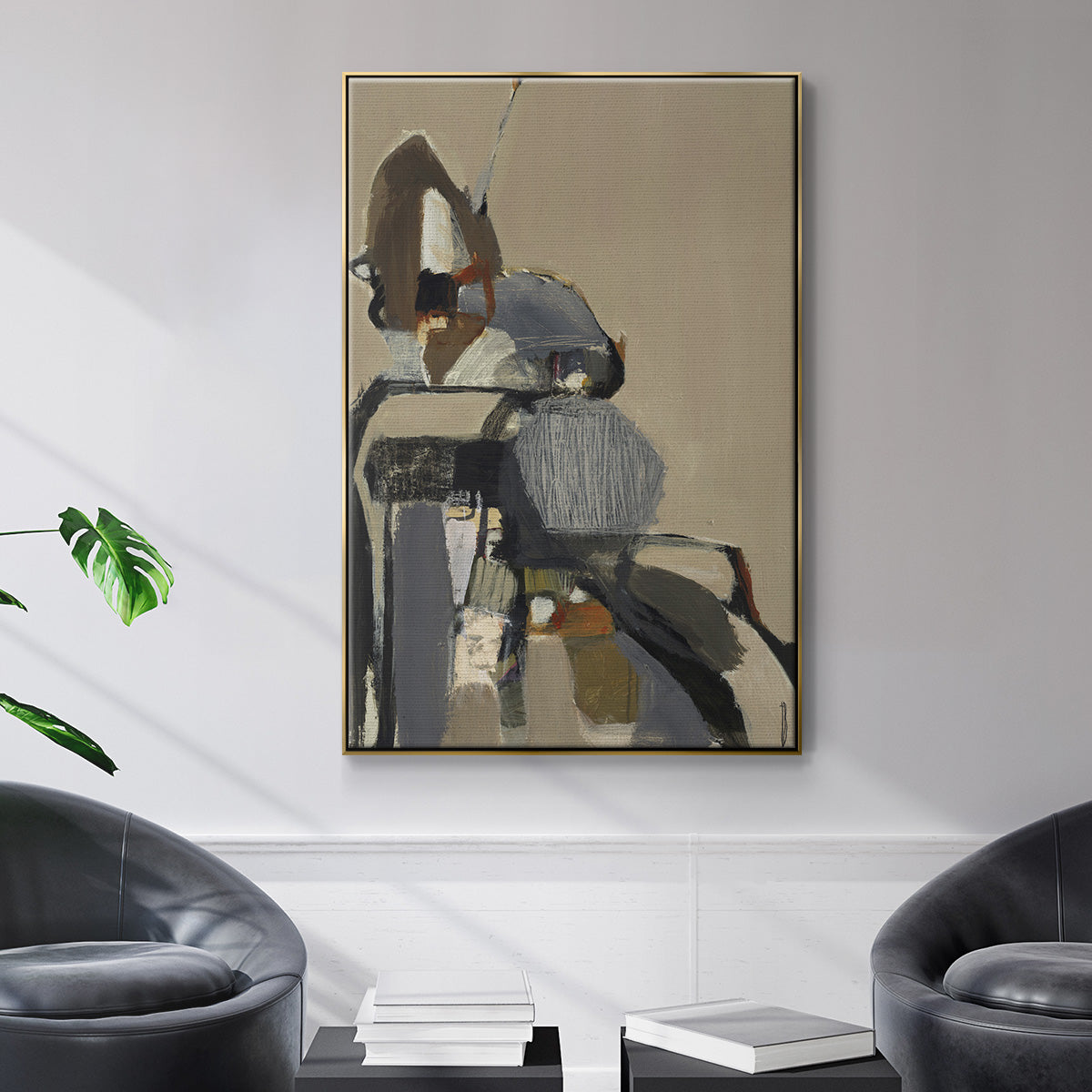Landslide - Floater Framed Canvas Print