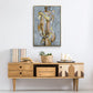Grey Maiden I - Floater Framed Canvas Print