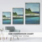 Silent Lakeside I - Floater Framed Canvas Print