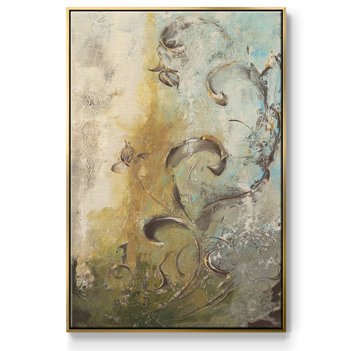 Enchanted Garden I - Floater Framed Canvas Print