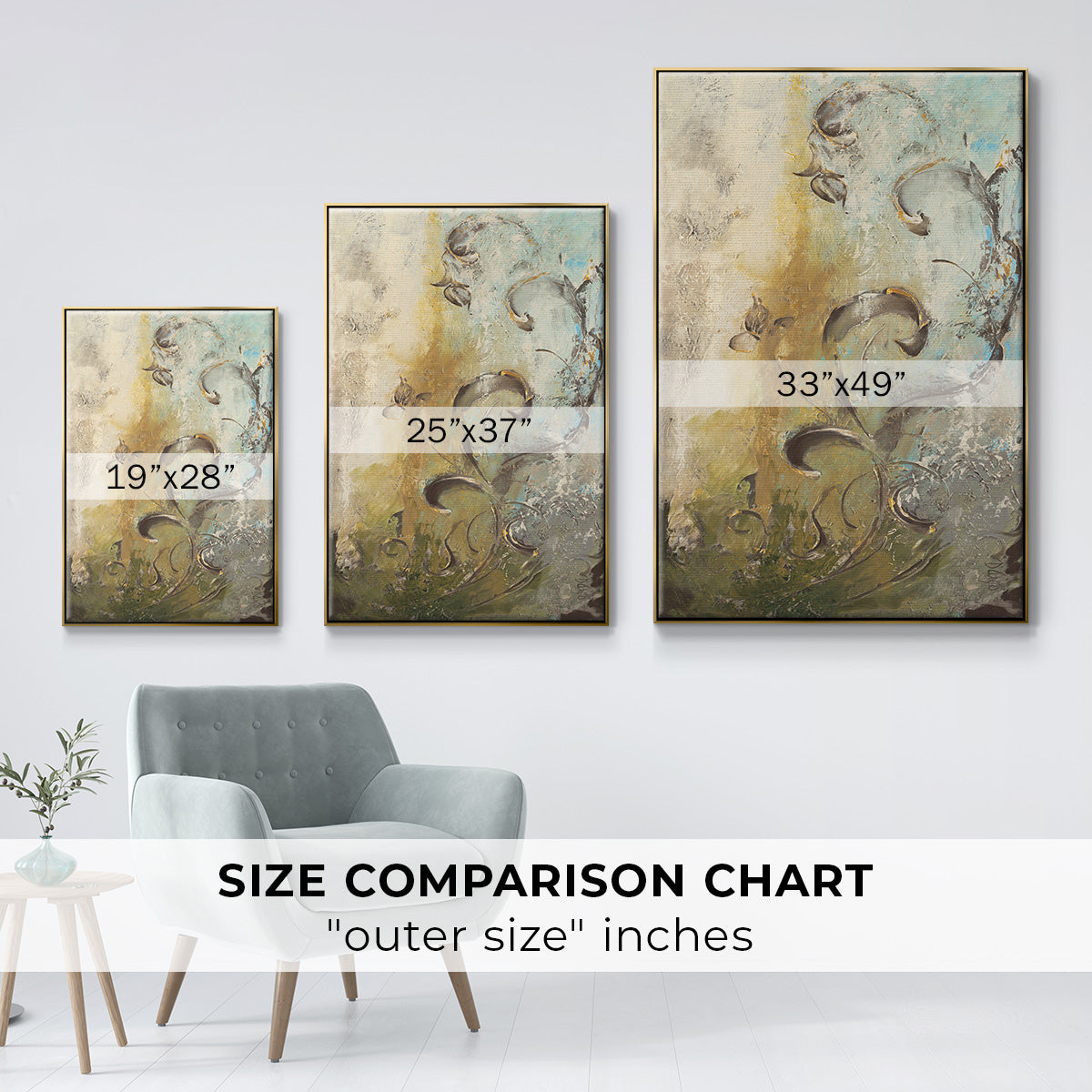 Enchanted Garden I - Floater Framed Canvas Print