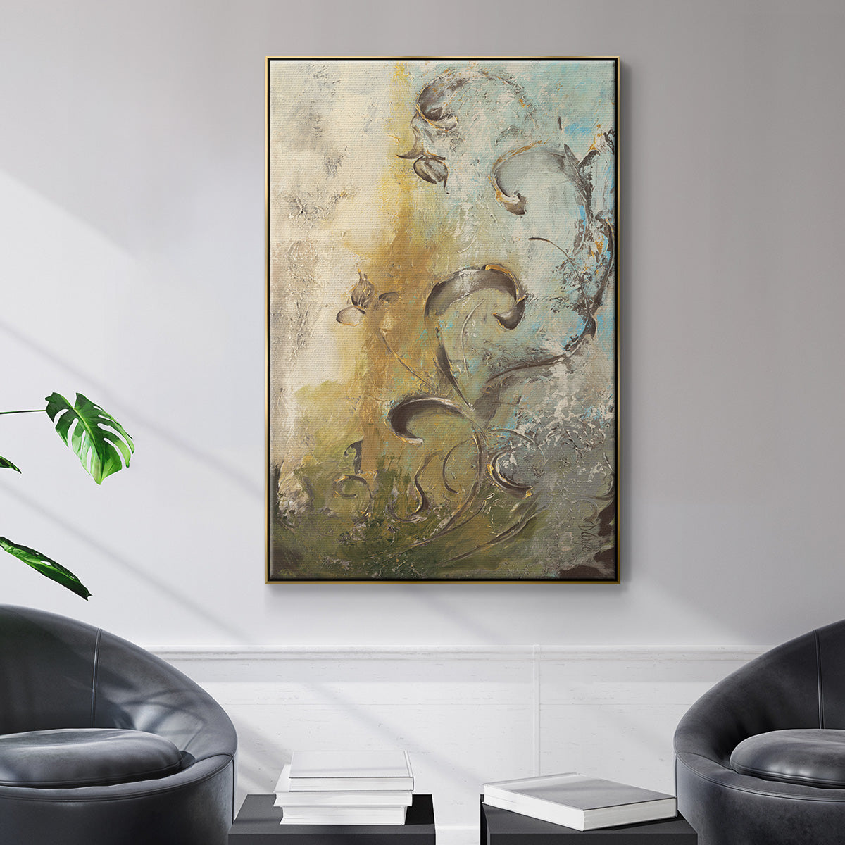 Enchanted Garden I - Floater Framed Canvas Print