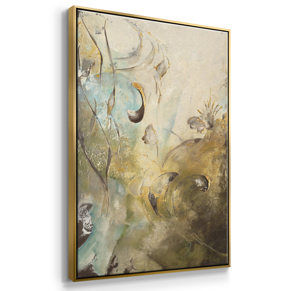 Enchanted Garden II - Floater Framed Canvas Print