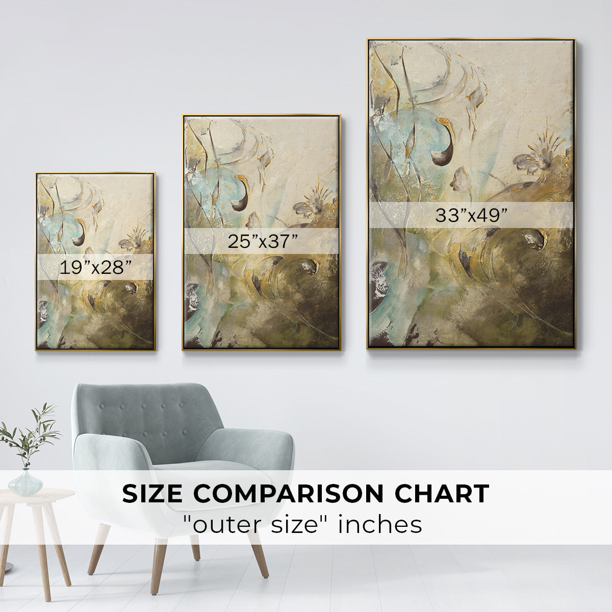 Enchanted Garden II - Floater Framed Canvas Print