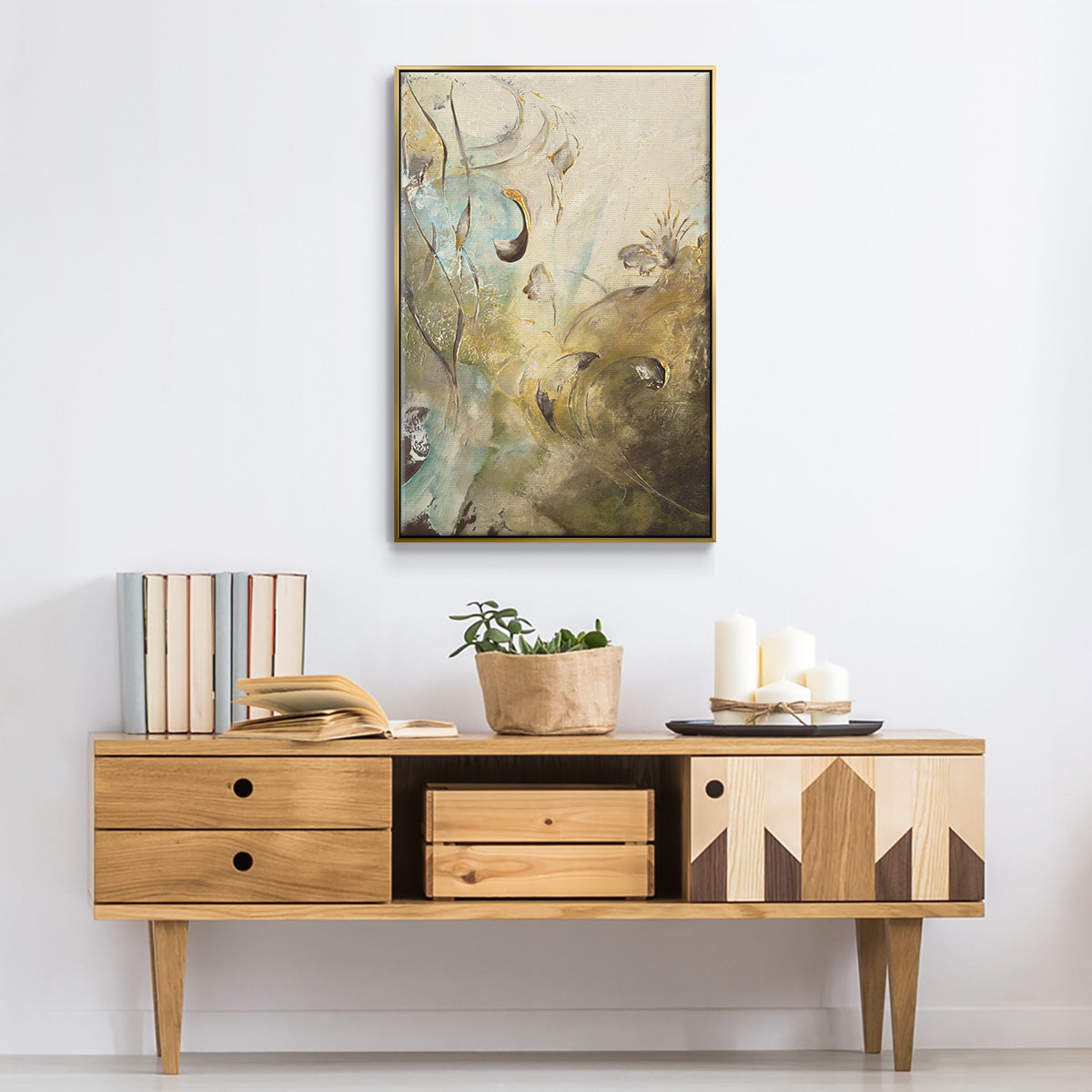 Enchanted Garden II - Floater Framed Canvas Print
