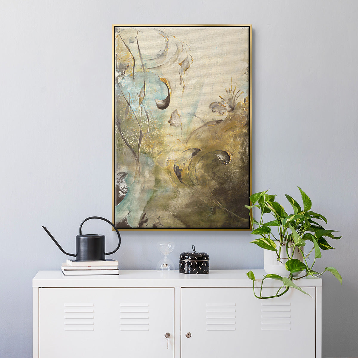 Enchanted Garden II - Floater Framed Canvas Print